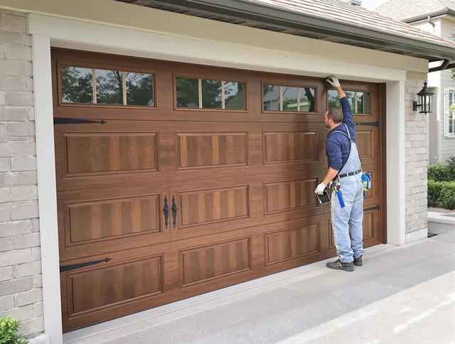 Custom garage door showcase by Heath Garage Door Repair in Heath