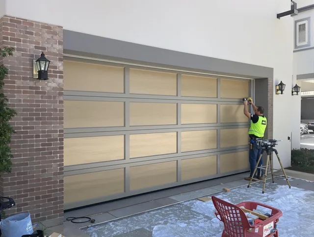 Garage door replacement service by Heath Garage Door Repair in Heath