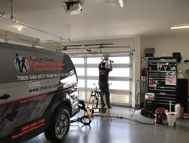 Heath Garage Door Repair team performing same-day garage door repair in Heath