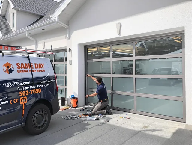 Same-day garage door repair service by Heath Garage Door Repair in Heath