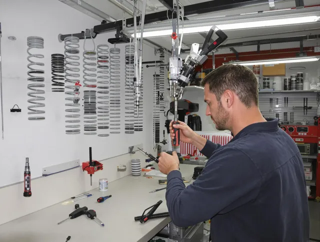 Heath Garage Door Repair safety certified technician performing precision spring replacement in Heath